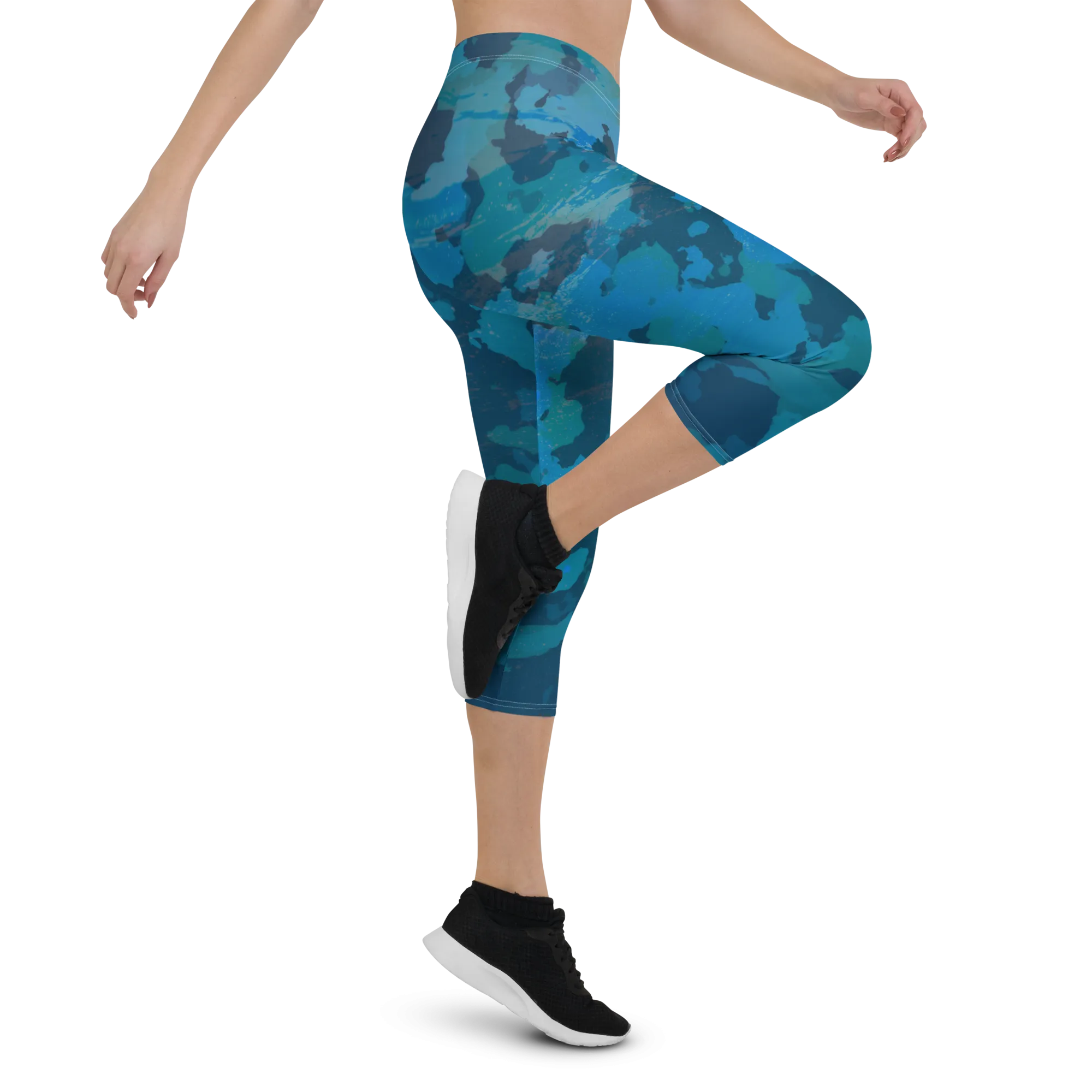 Women's CoastFlex Ocean Camo Capri Leggings