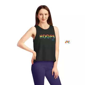 Women's Cropped Tank Top, HOOPS