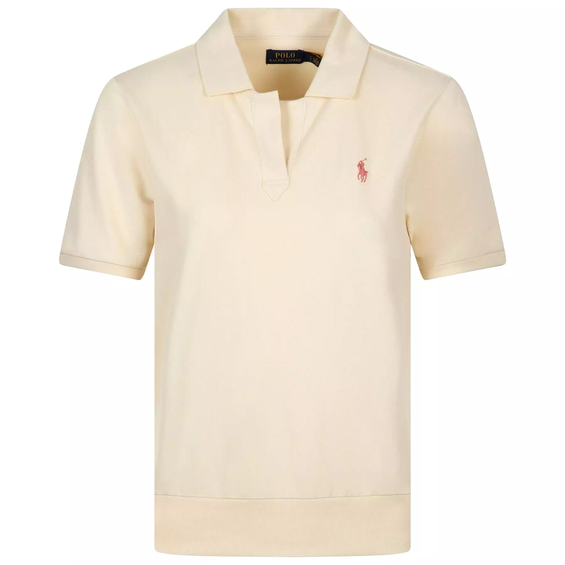 Womens Jersey Polo Shirt Chic Cream - 2024