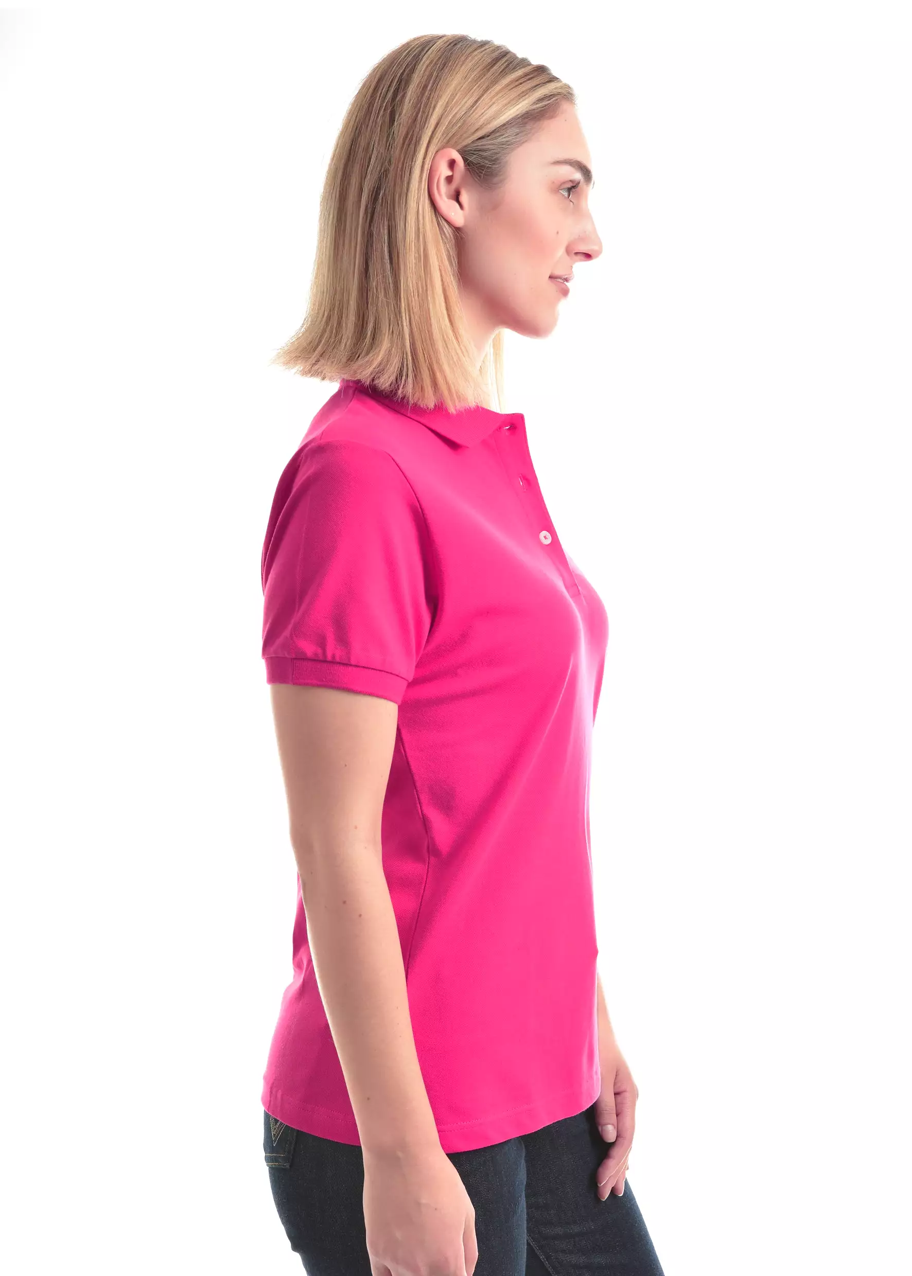 Women's Wrangler Tina Shortsleeve Polo - Fuschia