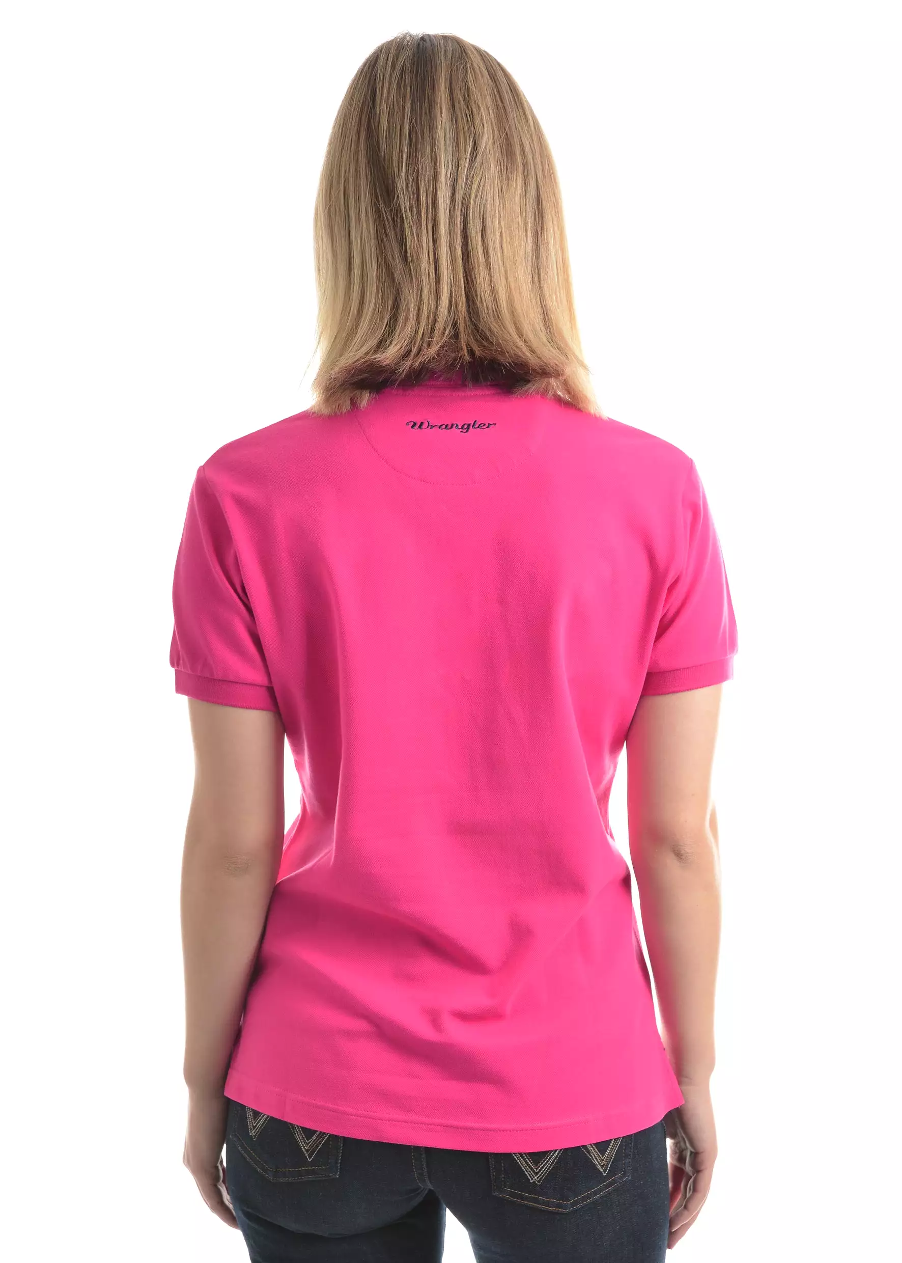 Women's Wrangler Tina Shortsleeve Polo - Fuschia