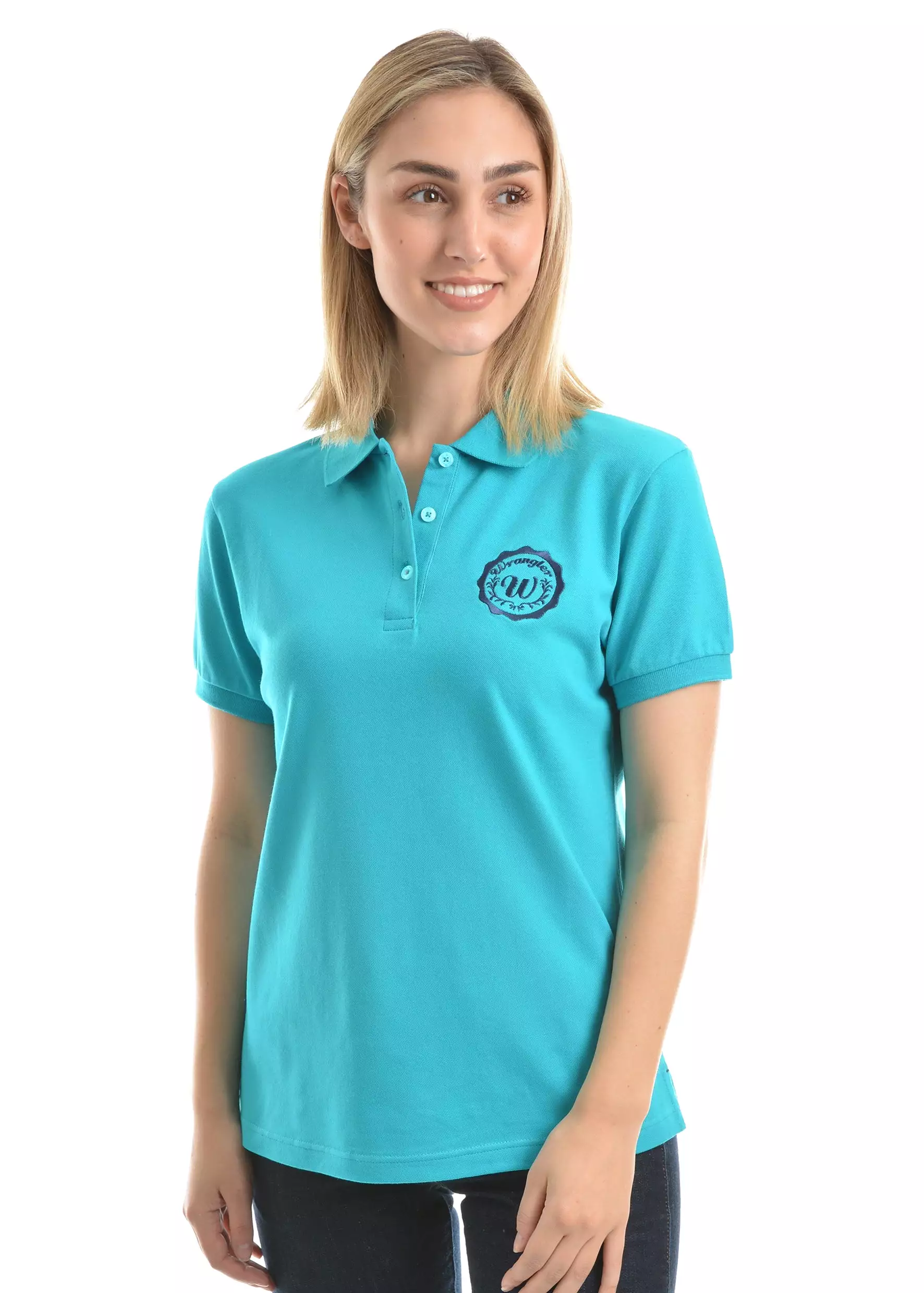 Women's Wrangler Tina Shortsleeve Polo - Teal