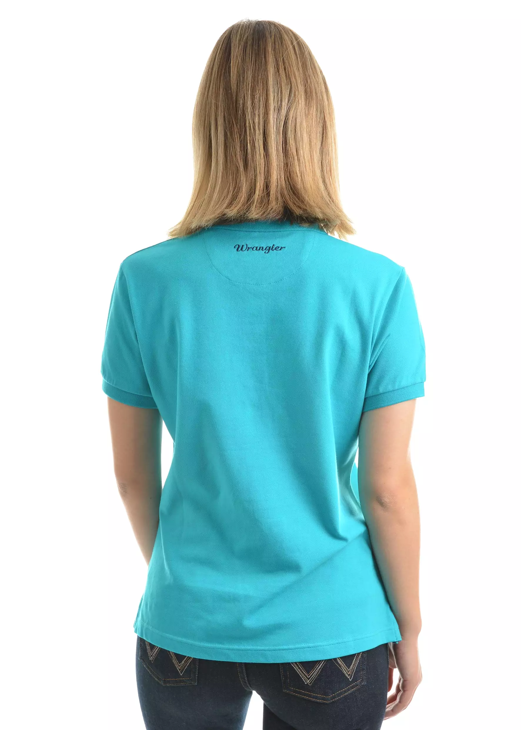 Women's Wrangler Tina Shortsleeve Polo - Teal